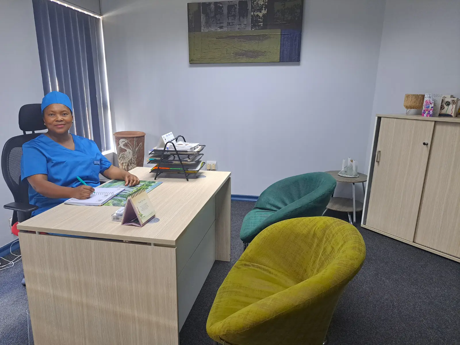 Dr Molapo in her office